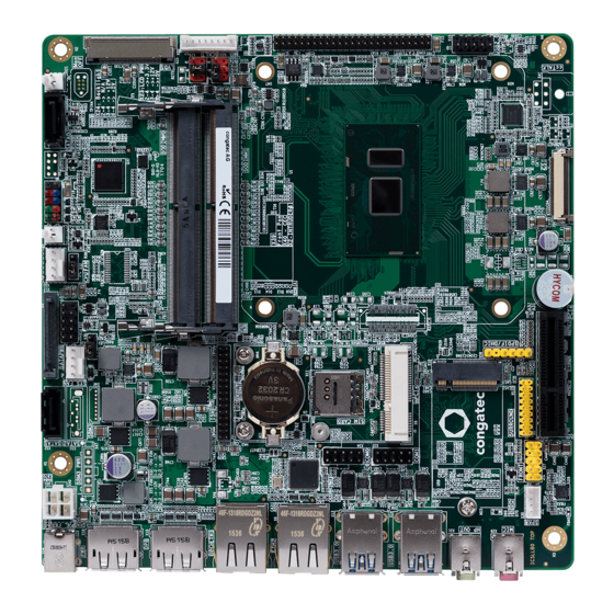 Congatec conga-IC170 Thin Mini-ITX SBC User Manual
