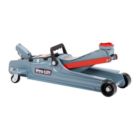 SFA Pro-Lift F-767 Operating Instructions & Parts Manual