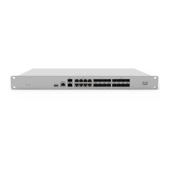 Cisco MERAKI MX250 Installation Manual