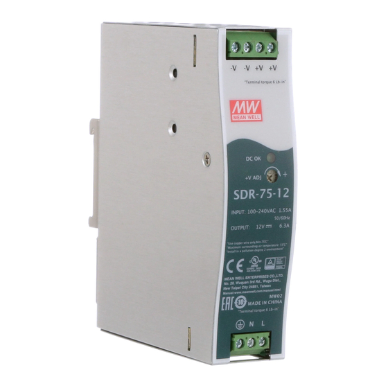 MW SDR-75-12 Instruction Manual