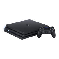 Sony PLAYSTATION 4 PRO Quick Start Manual