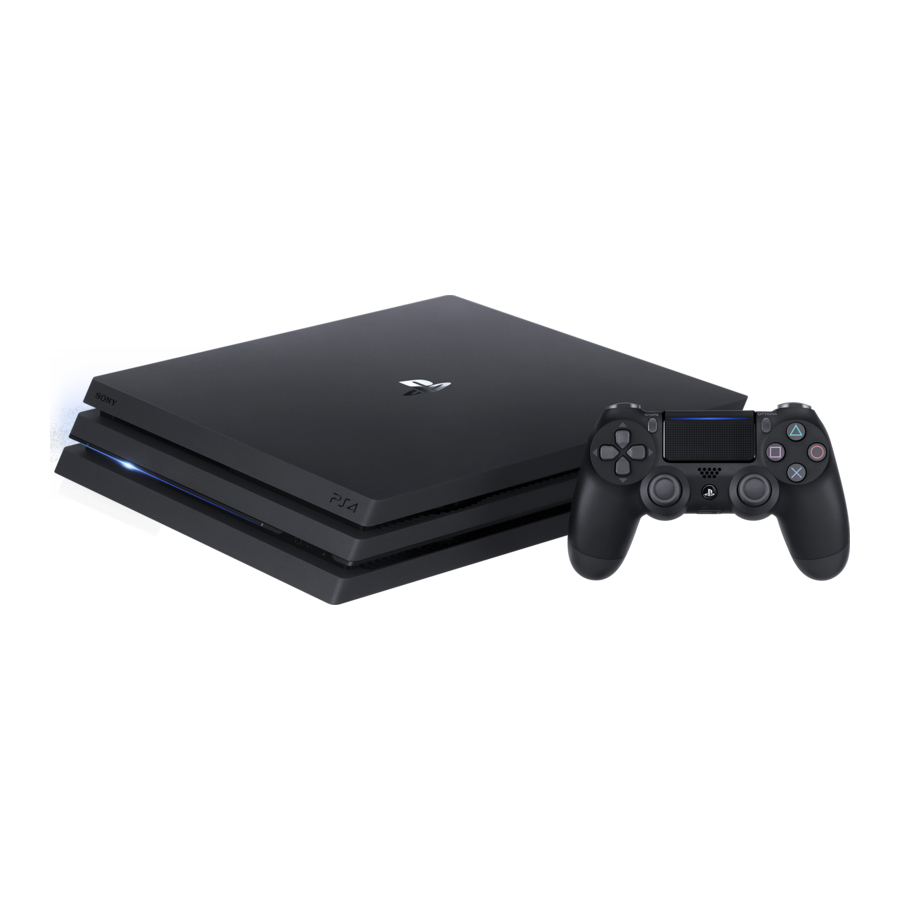 Sony PlayStation 4 Pro Quick Start Manual