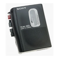 Sony TCM-323 - Micro Portable Recorder Service Manual