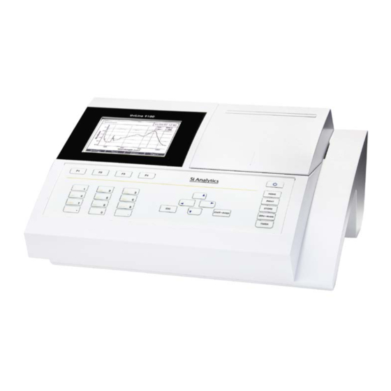 SI Analytics UviLine 8100 Operating Manual
