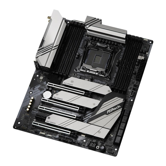 ASROCK X299 creator Manual