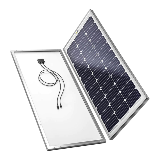 BougeRV 100W SOLAR PANEL User Manual