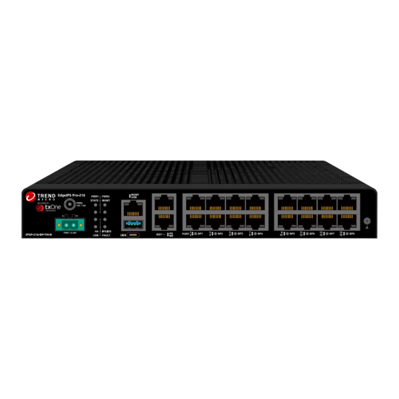 Trend Micro txOne networks EdgeIPS Pro 216 Manuals