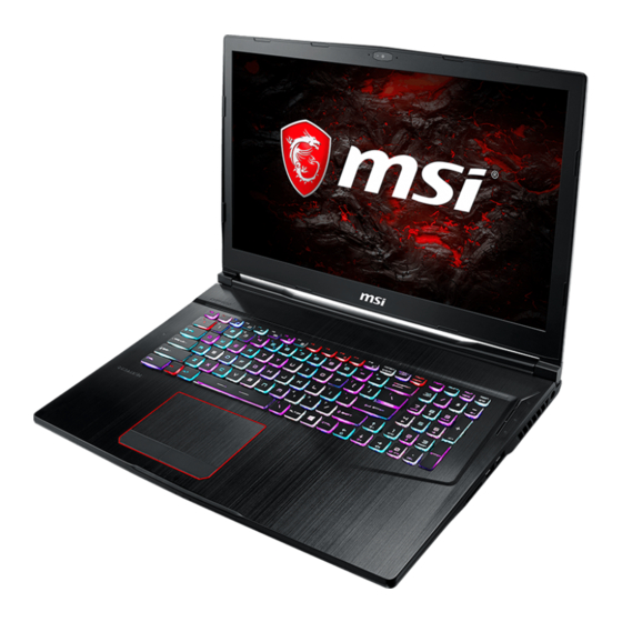 MSI GE73VR User Manual