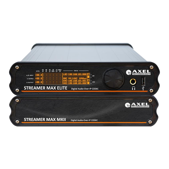 AxelTech Streamer Max MKII Manuals