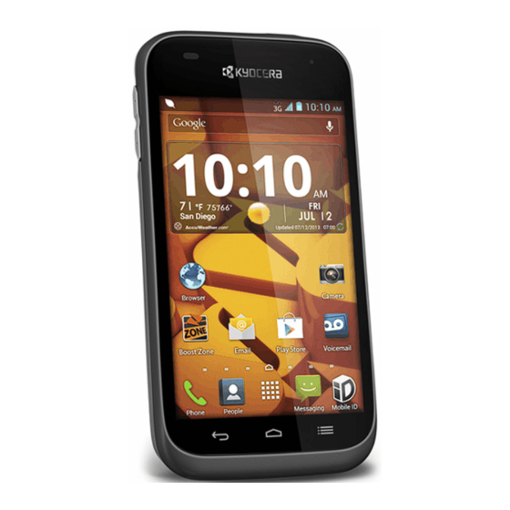 Kyocera Boost Hydro edge User Manual