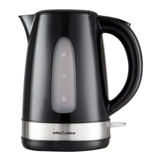 ELIS&ELSA CVK2151S Electric Kettle Manuals
