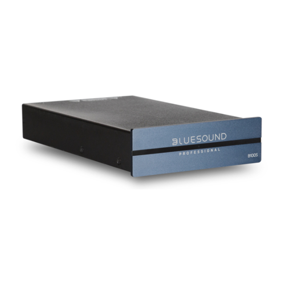 BLUESOUND PROFESSIONAL B100S QUICK SETUP MANUAL Pdf Download | ManualsLib