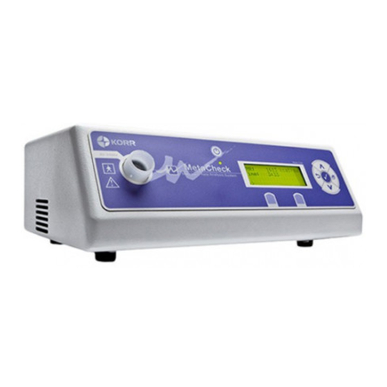KORR MetaCheck 7100 User Manual