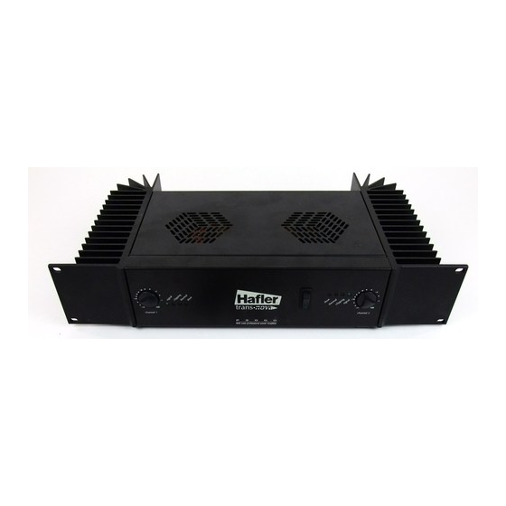 Hafler TransNova P3000 Specifications