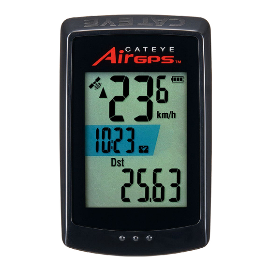 Cateye Air GPS Instruction Manual