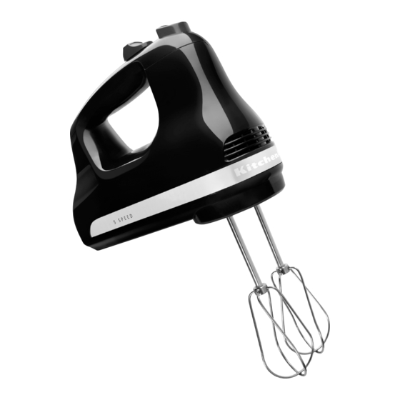 KitchenAid 5KHM5110EOB Use And Care Manual
