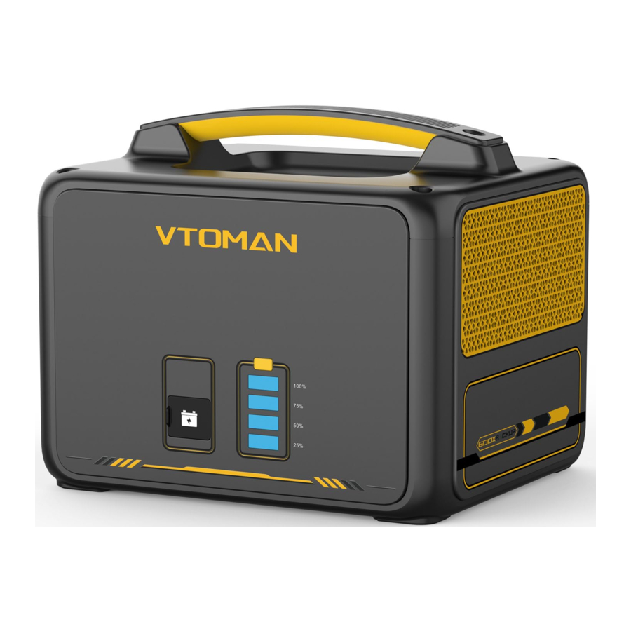 VTOMAN Jump 600X Extra Battery, PB-23 - Portable Power Station Extra Battery Manual