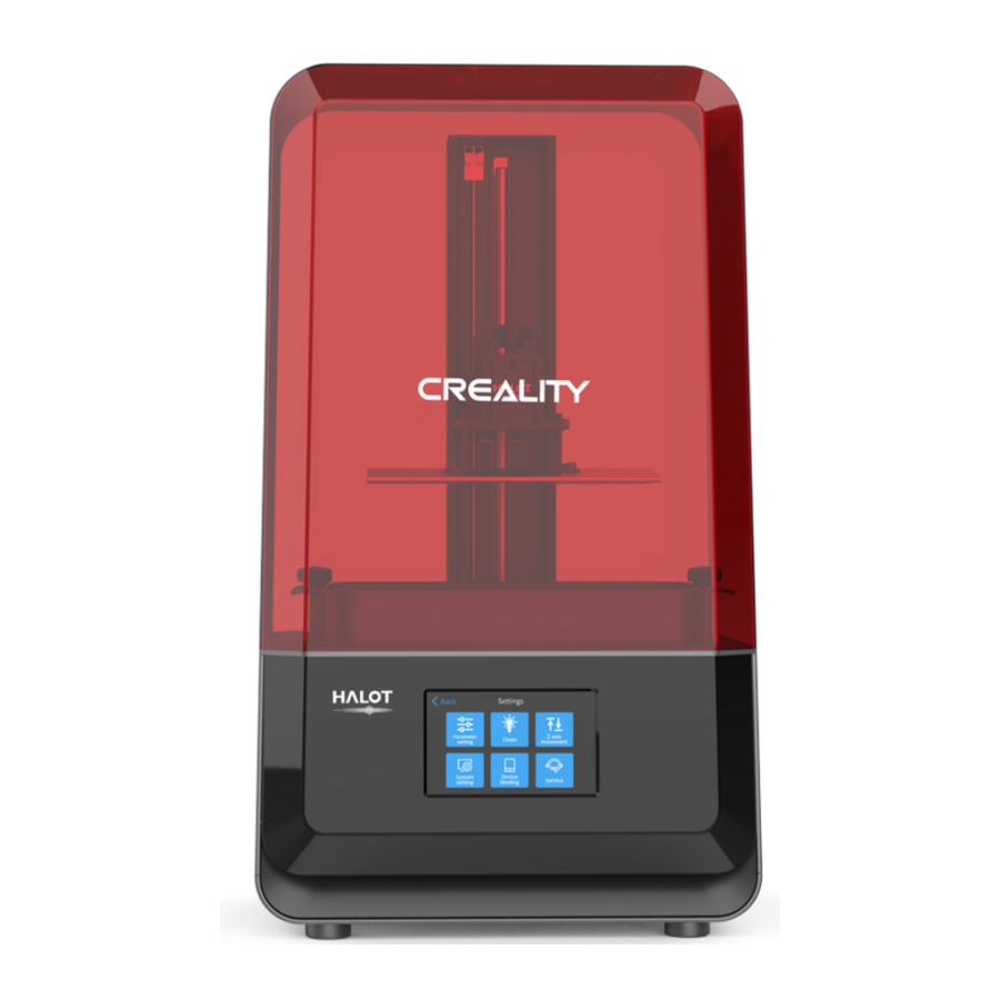 Creality HALOT-LITE - 3D Printer Manual