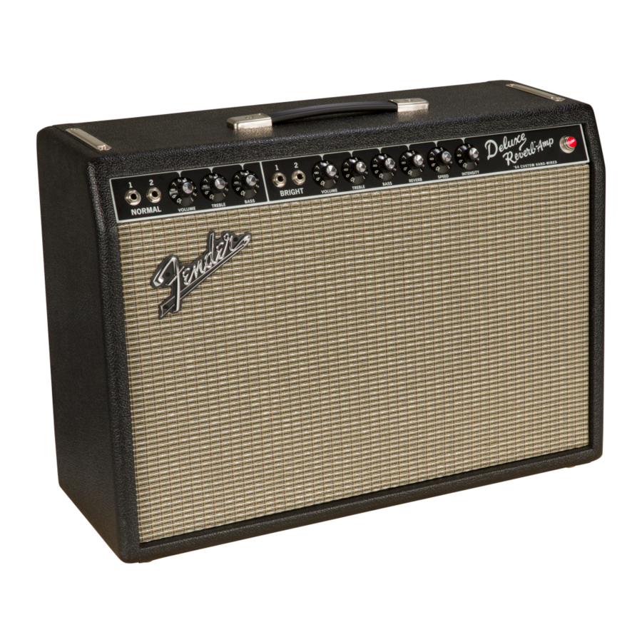 Fender '64 Custom Deluxe Reverb - Amplifier Manual