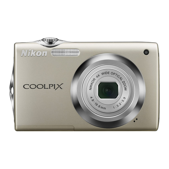 Nikon Coolpix S3000 Quick User Manual