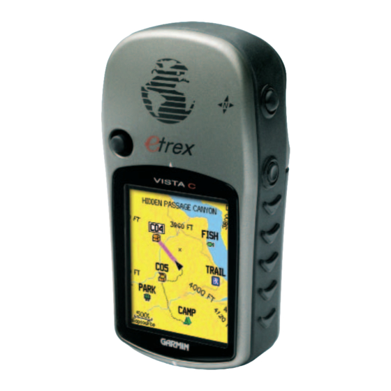 Garmin eTrex Vista C Owner's Manual