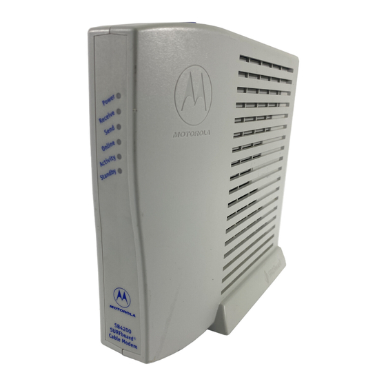 Motorola SURFboard Cable Modem User Manual
