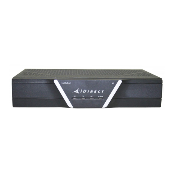 iDirect X1 Installation, Support, And Maintenance Manual