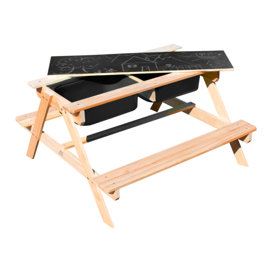 Pragma Sunny DUAL TOP 2.0 SAND & WATER TABLE Manuals