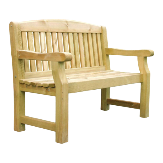 Zest 4 Leisure Emily Bench 4ft Assembly Instructions