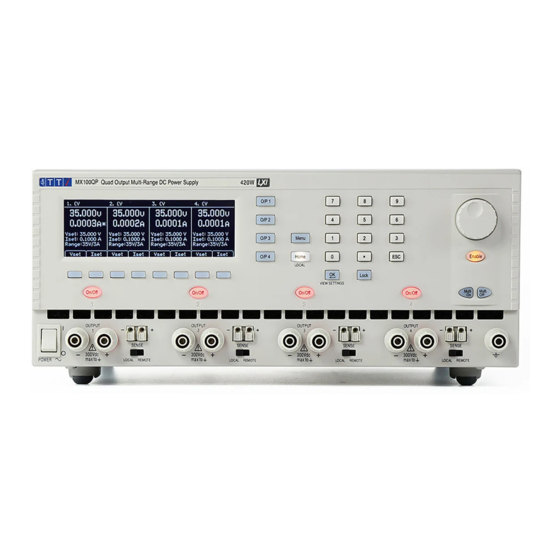 Aim-TTI MX100Q Instruction Manual