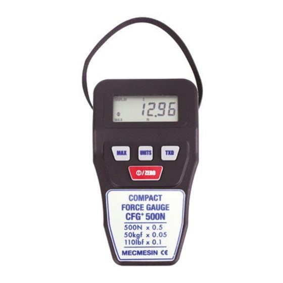 Mecmesin Compact Force Gauge+ Manual