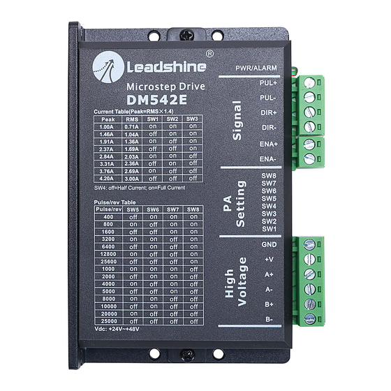 Leadshine Technology DM542E Manuals