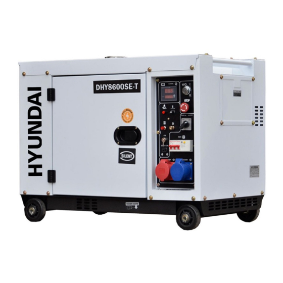 Hyundai power products DHY8600SE User Manual