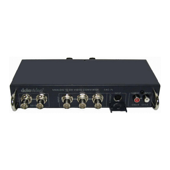 Datavideo DAC-7L Instruction Manual