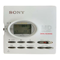 Sony MD Walkman MZ-R91 Operating Instructions Manual