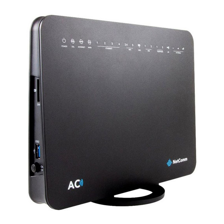NetComm NL1901ACV Backup And Restore Configuration Manual