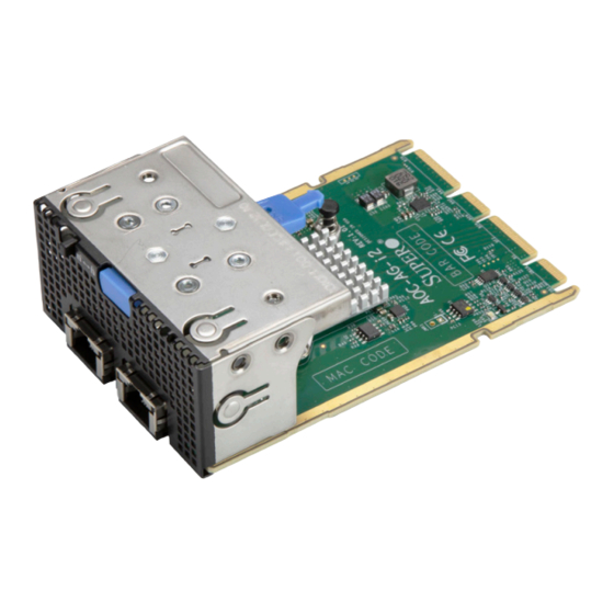 Supermicro AOC-AG-i2 Manuals