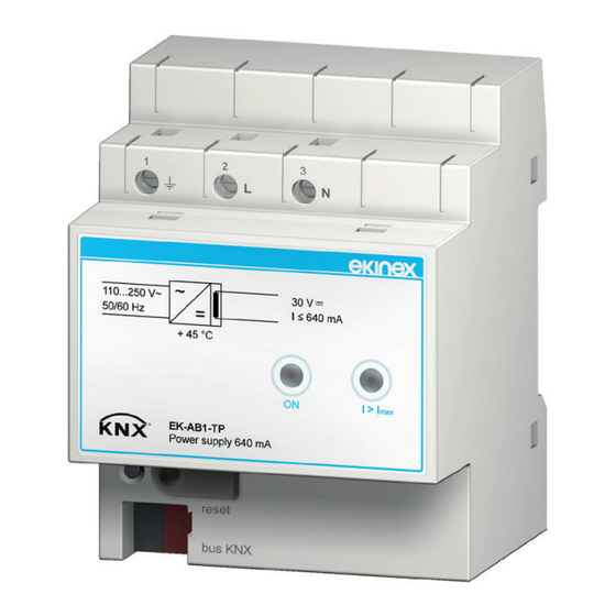 Ekinex KNX EK-AB1-TP Quick Start Manual