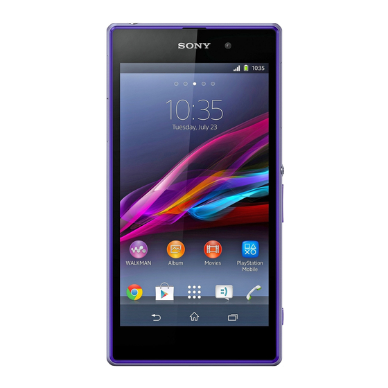 Sony Xperia Z1 User Manual