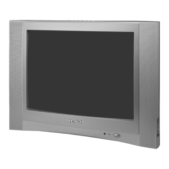Hitachi C21-RF80S - 21" CRT TV Service Manual