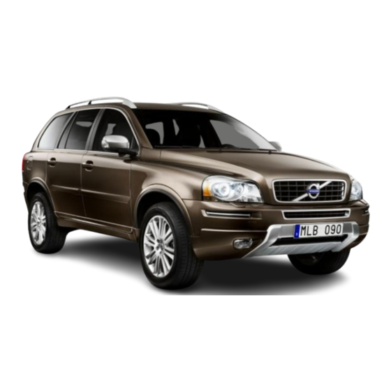 Volvo XC90 2012 Quick Manual