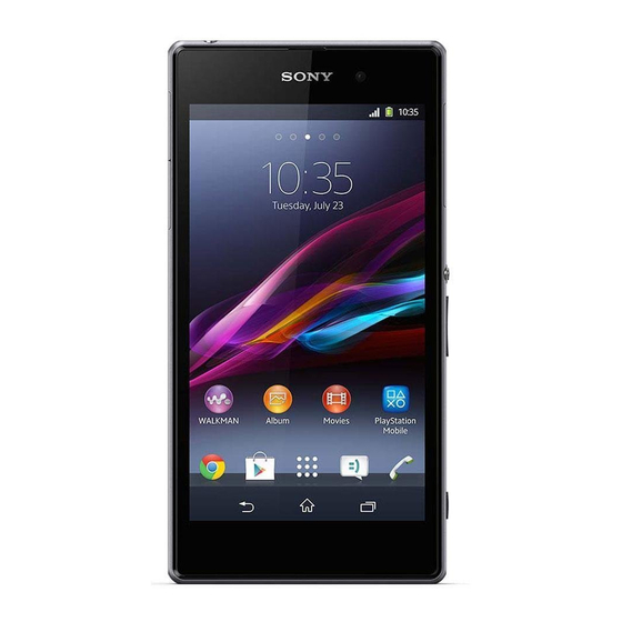 Sony XPERIA Z1 Setup Manual