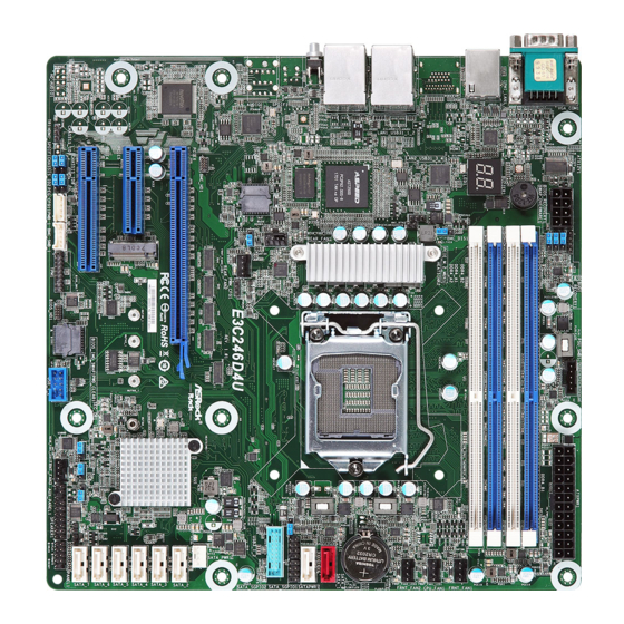 ASROCK Rack E3C246D4U User Manual