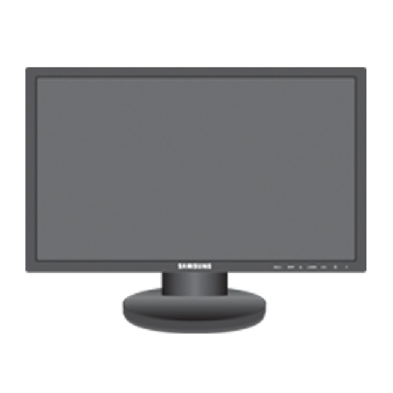 Samsung 2043BW Quick Start Manual