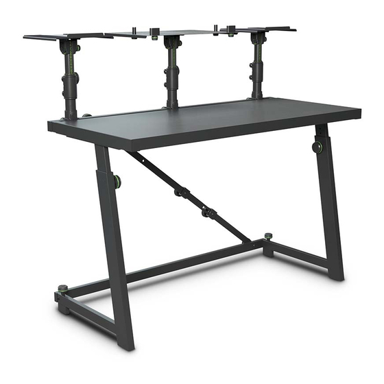 User Manuals: GRAVITY GFDJT01 DJ Desk