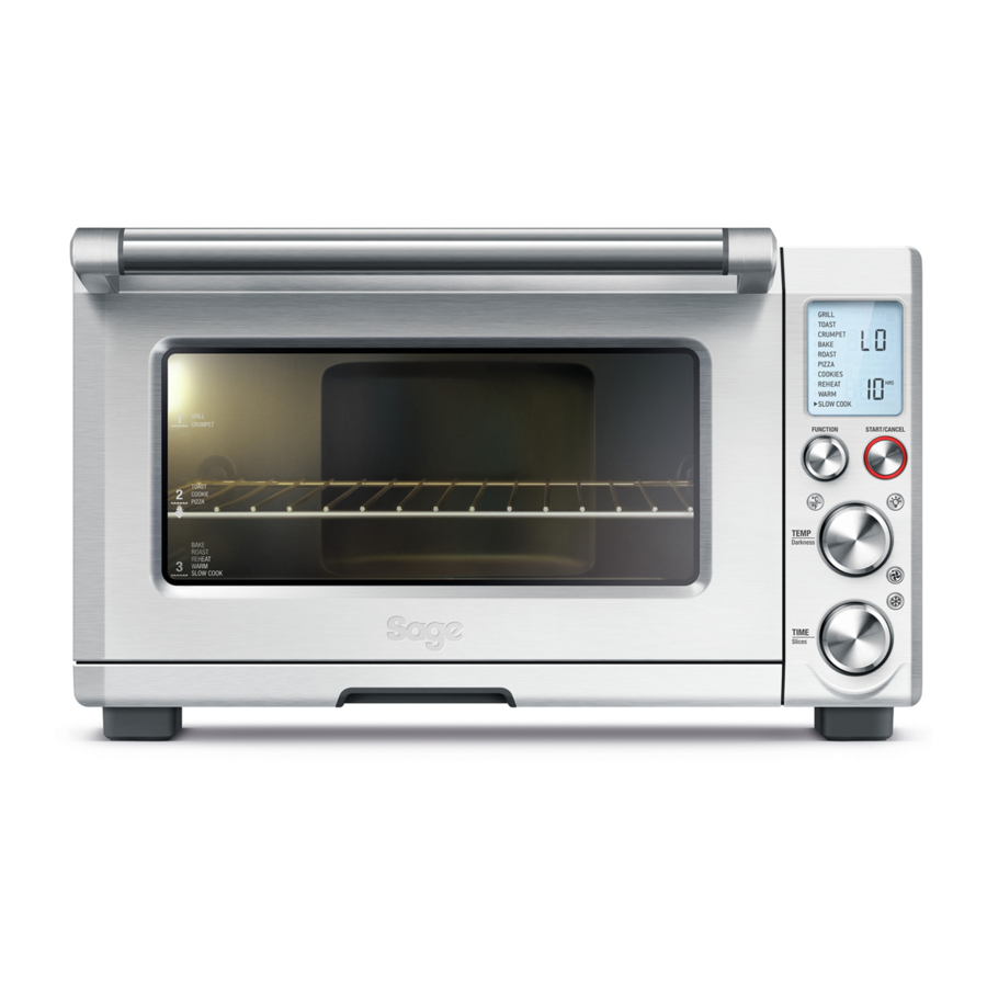 Sage the Smart Oven Pro BOV820 / SOV820 - 22lt Electric Oven Manual