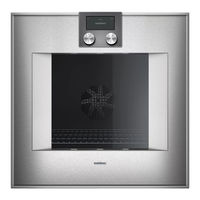 Gaggenau BO48 1 2 Series User Manual And Installation Instructions