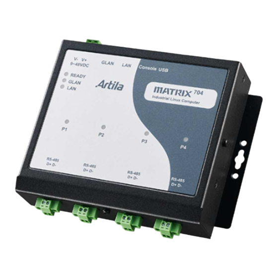 Artila Matrix-704 Hardware Manual