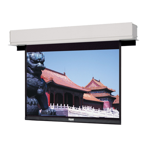 Da-Lite ADVANTAGE DELUXE ELECTROL Specification