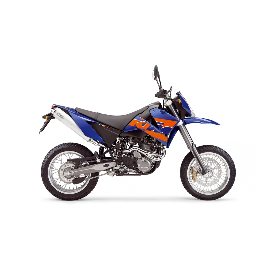 KTM 640 LC4 SUPERMOTO 2003 Owner's Manual